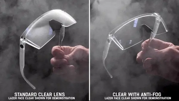 FUTURE TECH SUNGLASSES ANTI FOG VAPOR: Clear - Image 3