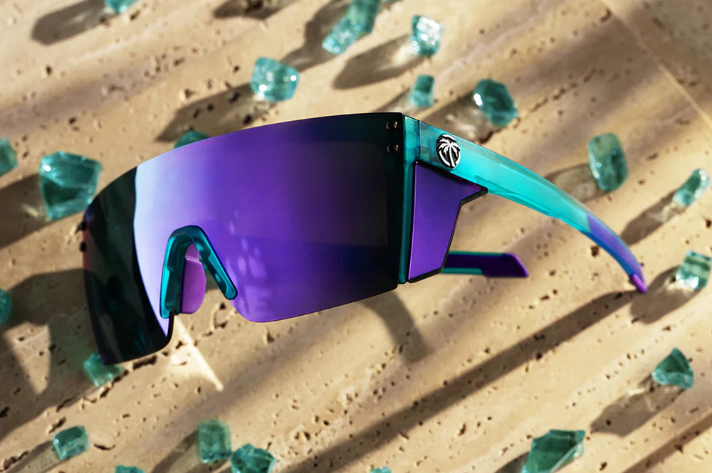 PERFORMANCE XL LAZER FACE SUNGLASSES: Aqua Frost - Image 3