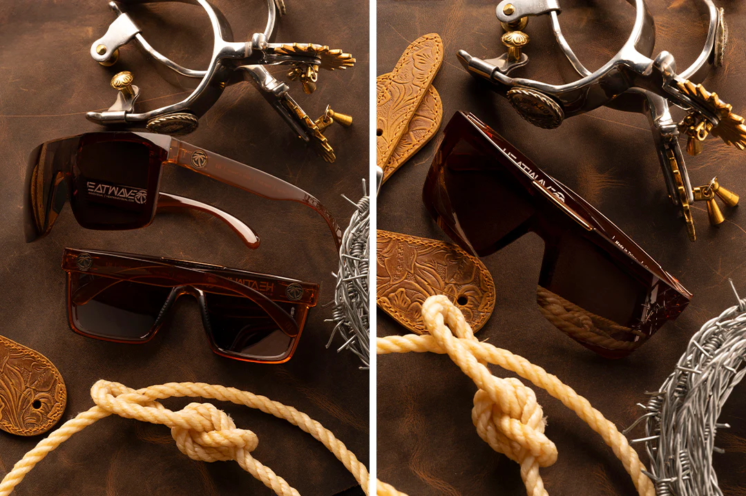 QUATRO SUNGLASSES: Saddle - Image 4